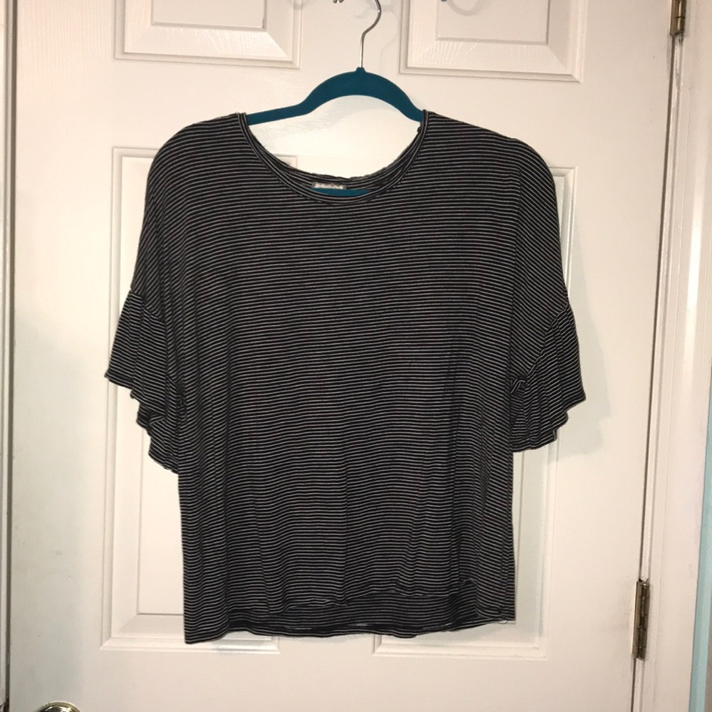 Black and white stripped shirt